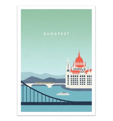 Art-Poster - Budapest - Katinka Reinke