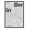 Art-Poster - Berlin Minimalist map - Florent Bodart
