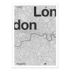 Art-Poster - London Minimalist map - Florent Bodart