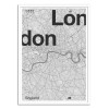 Art-Poster - London Minimalist map - Florent Bodart