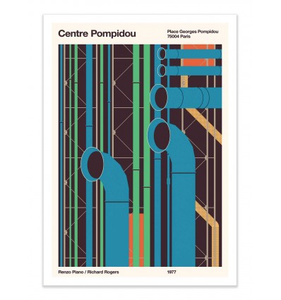 Art-Poster - Centre Pompidou - Florent Bodart