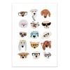 Art-Poster - Dogs with glasses - Hanna Melin
