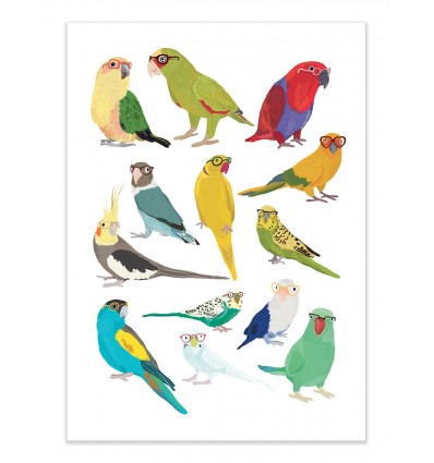 Art-Poster - Parrots - Hanna Melin