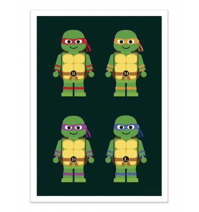 Art-Poster - Ninja Turtles Toy - Rafa Gomes
