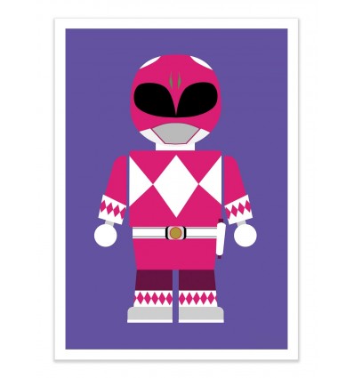 Art-Poster - Pink Power Ranger Toy - Rafa Gomes