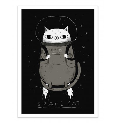 Art-Poster - Space cat - Louis Roskosch