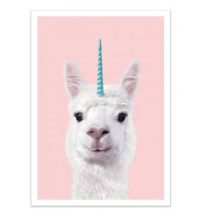 Art-Poster - Alpaca Unicorn - Paul Fuentes