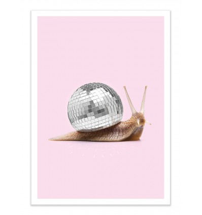 Art-Poster - Disco Snail - Paul Fuentes