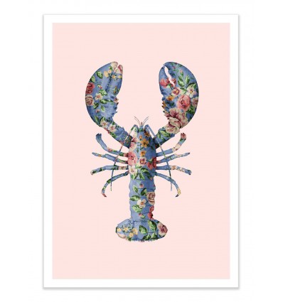 Art-Poster - Floral lobster - Paul Fuentes