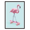 Art-Poster - Skate Flamingo - Paul Fuentes