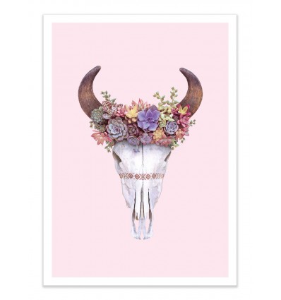 Art-Poster - Succulent Skull - Paul Fuentes