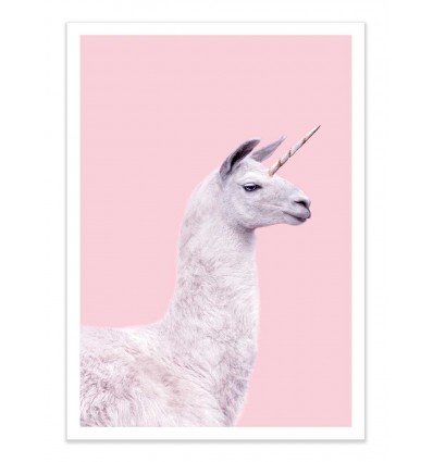 Art-Poster - Unicorn Lama - Paul Fuentes