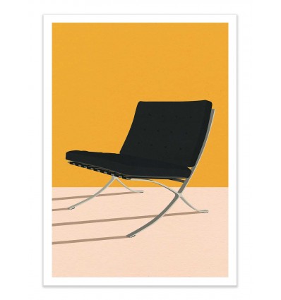 Art-Poster - Barcelona chair - Rosi Feist