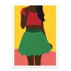 Art-Poster - Girl withtop and skirt - Rosi Feist
