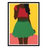 Art-Poster - Girl withtop and skirt - Rosi Feist