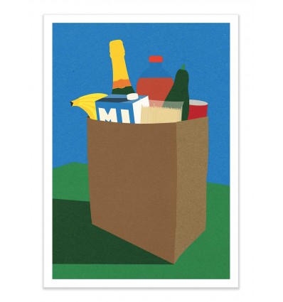 Art-Poster - Weekly grocery haul - Rosi Feist