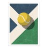 Art-Poster - Tennis Hard court - Daniel Coulmann