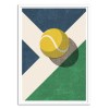 Art-Poster - Tennis Hard court - Daniel Coulmann