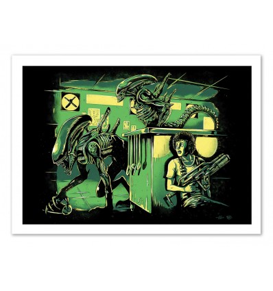 Art-Poster - Jurassic Xenomorphs - Barrett Biggers