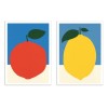 2 Art-Posters 30 x 40 cm - Duo Orange and Lemon - Rosi Feist