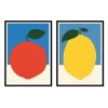 2 Art-Posters 30 x 40 cm - Duo Orange and Lemon - Rosi Feist