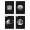 4 Art-Posters 20 x 30 cm - Pack 4 planets - Florent Bodart