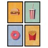 4 Art-Posters 20 x 30 cm - Pack Street Food - Daniel Coulmann