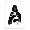 Art-Poster - Darth Vader and cat - Pechane Sumie