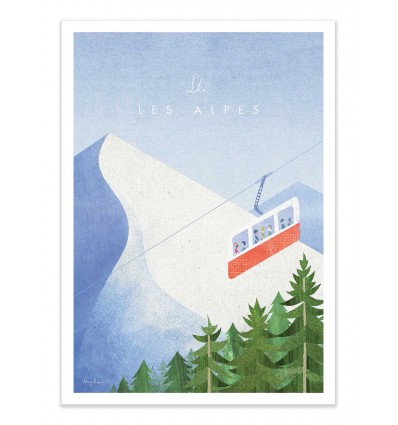 Art-Poster - Ski Les Alpes - Henry Rivers