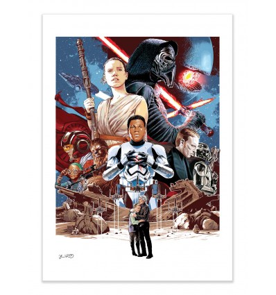 Art-Poster - The Force awaken - Joshua Budich