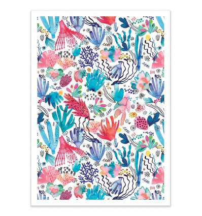 Art-Poster - Watercolor Colar Reef - Ninola