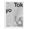Art-Poster - Tokyo Minimalist map - Florent Bodart