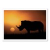 Art-Poster - Rhino Sunrise - Mario Moreno