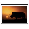 Art-Poster - Rhino Sunrise - Mario Moreno