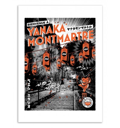 Art-Poster - Tokyo-Paris Montmartre - Paiheme studio