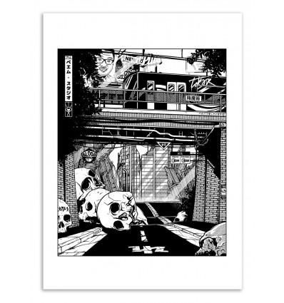 Art-Poster - Tokyo Skull - Paiheme studio