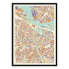 Art-Poster - Amsterdam Rainbow map - Muzungu