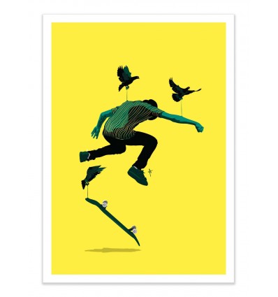 Art-Poster - Skate bird - Ana Ariane