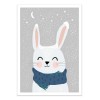 Art-Poster - Schneehase rabbit