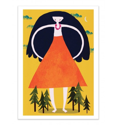 Art-Poster - Giant girl - Treechild