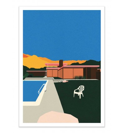 Art-Poster - Kaufmann Desert House Poolside - Rosi Feist
