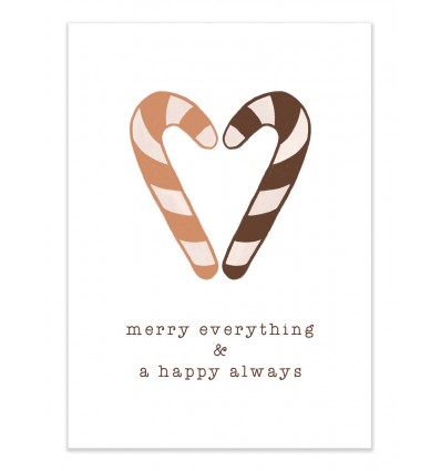 Art-Poster - Merry everything and happy always - Orara Studio
