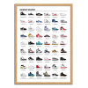 Art-Poster 50 x 70 cm - Legendary Sneakers - Olivier Bourdereau - Cadre bois chêne