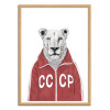 Art-Poster - Soviet Lion - Balazs Solti - Cadre bois chêne