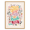 Art-Poster - Girls just Wanna have fun - Nour Tohme