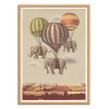 Art-Poster - Flight of the elephants - Terry Fan - Cadre bois chêne