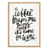 Art-Poster - Coffee and wine - Cat Coquillette - Cadre bois chêne