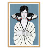 Art-Poster - Mila Butterfly - Sofia Bonati - Cadre bois chêne