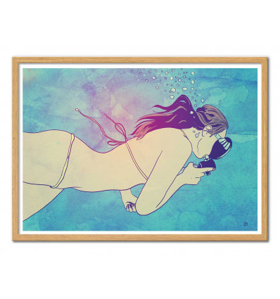 Art-Poster - Swimming Girl - Giuseppe Cristiano