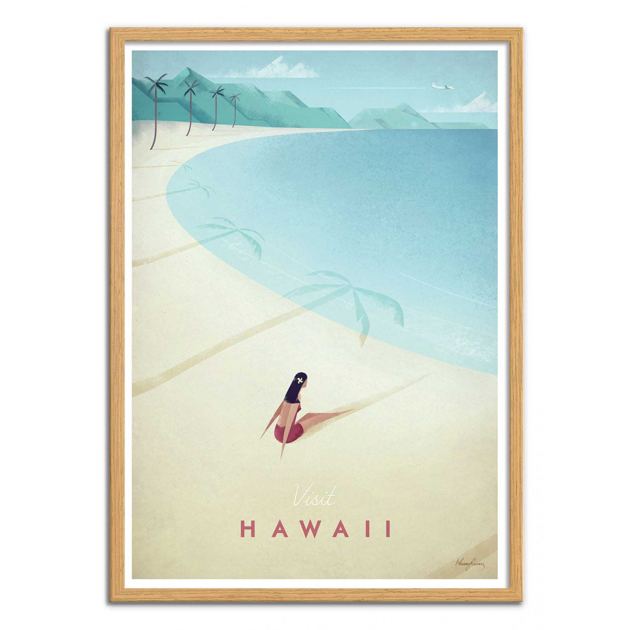 Henry Rivers Art-Poster Visit Hawaii